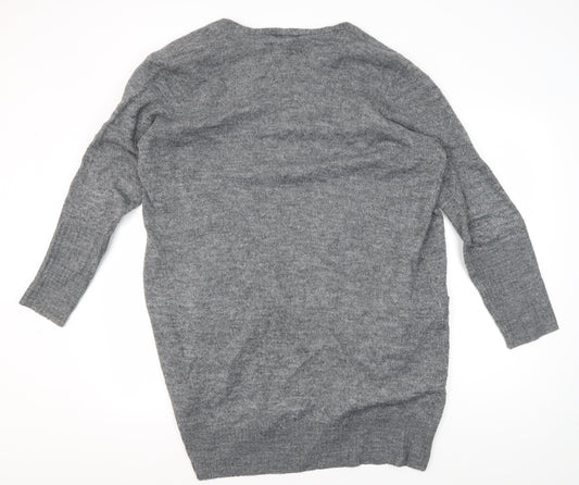 Womens UK Size XL Jacqueline de Yong Grey Cardigan Jumper