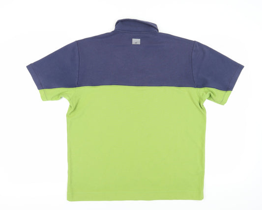 Nautica Men's Multicoloured Polo Shirt M Colourblock