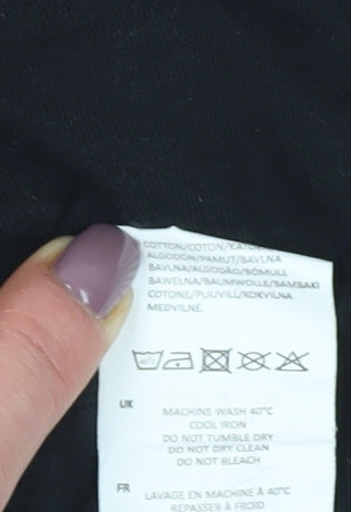 Slazenger Men's Black V-Neck T-Shirt Size S