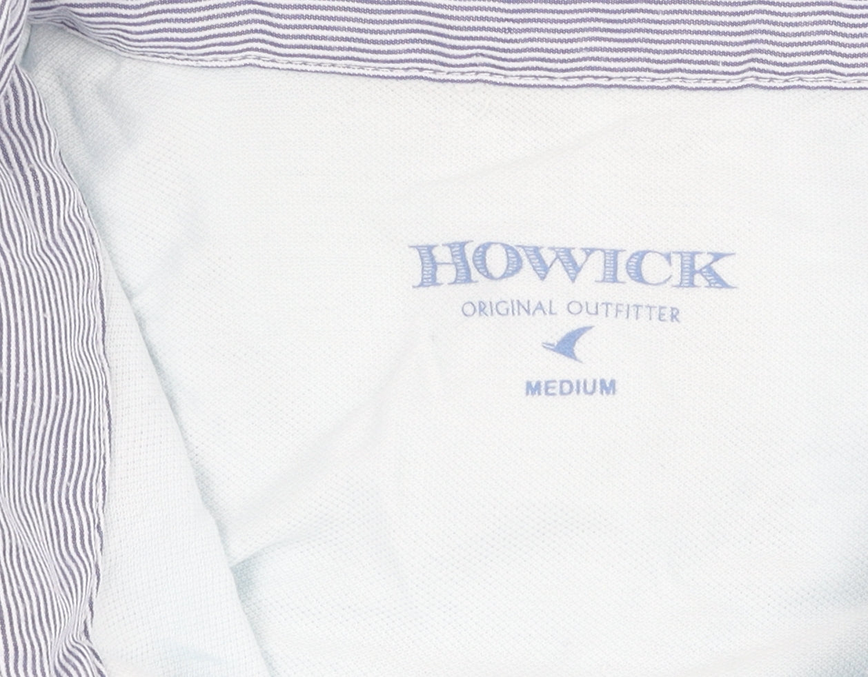 Howick Men's Blue Polo Shirt Medium Classic Fit