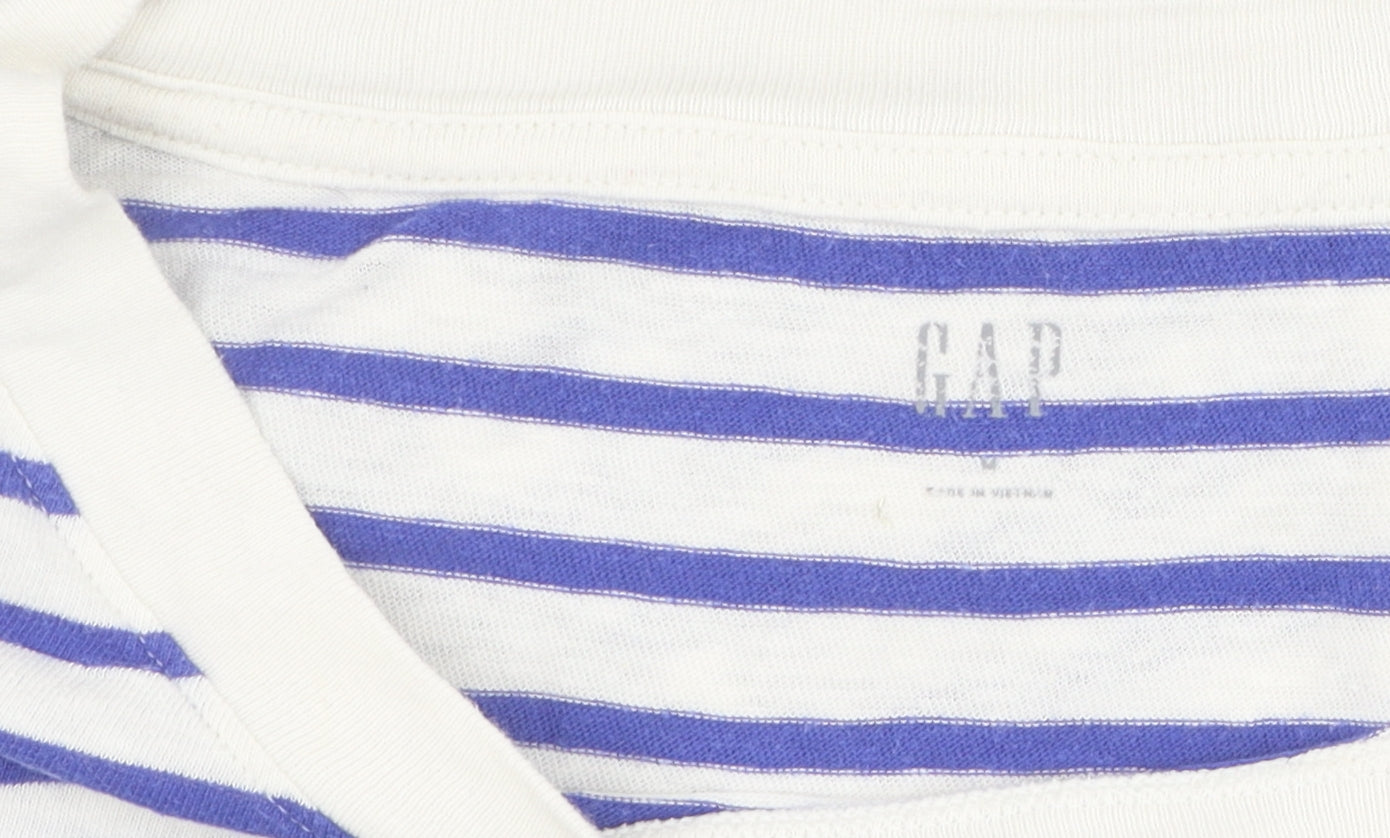 Womens UK Size M Gap Blue Basic T-Shirt