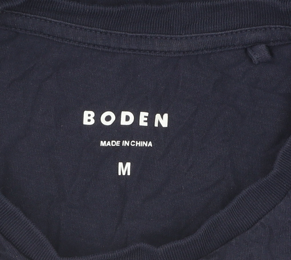 Boden Blue Unisex T-Shirt M Cotton Crew Neck