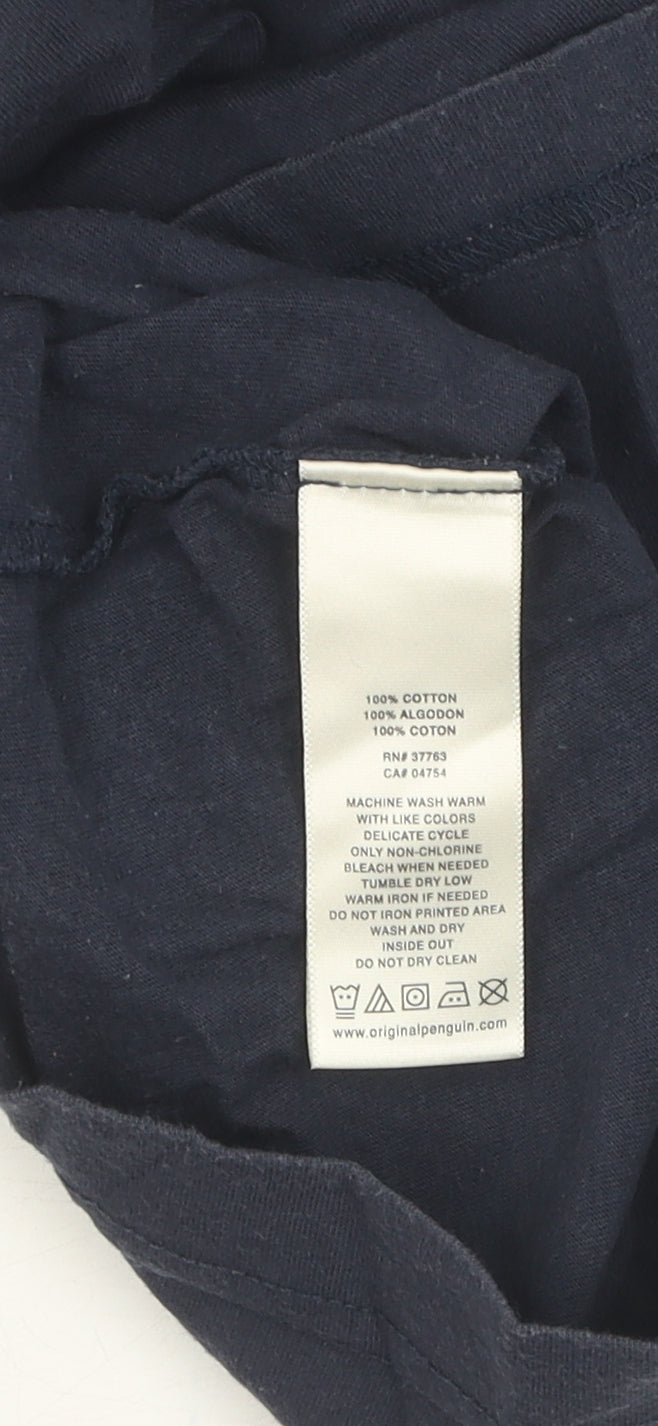 Penguin Men’s Blue Graphic Print T-Shirt - Size S