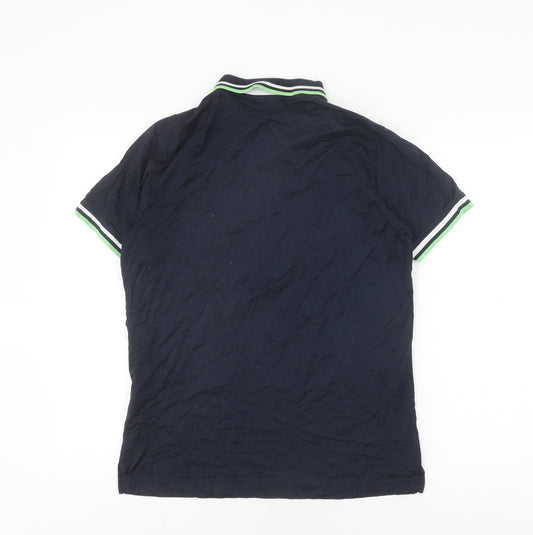 Lagerfeld Men's Blue Polo Shirt Medium