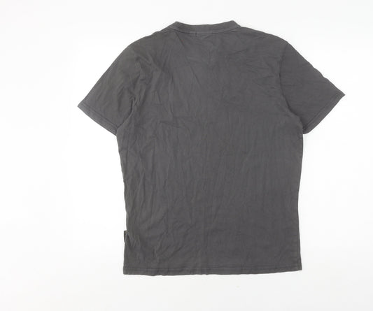 Napapijri Grey Men's Small Logo T-Shirt