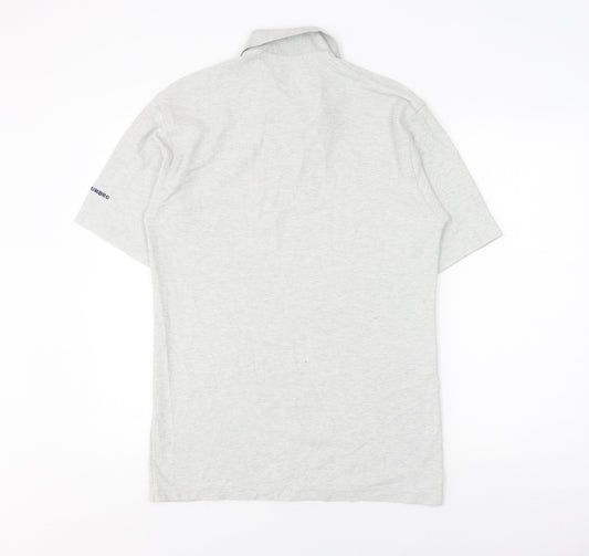 Umbro Men’s Grey Cotton Collared T-Shirt L