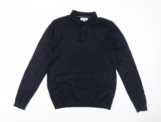 Nines Collection Men's Black M Collared Pullover Jumper