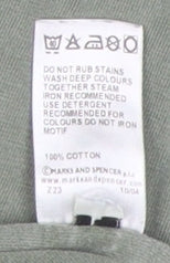 Marks and Spencer Men's Green L Crew Neck T-Shirt