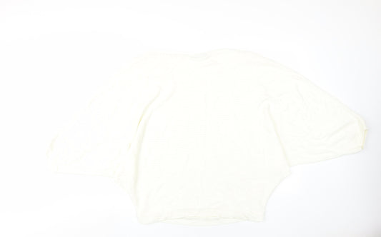 boohoo Women's White Knit Jumper M/L