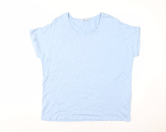Womens UK Size L Only Blue Basic T-Shirt