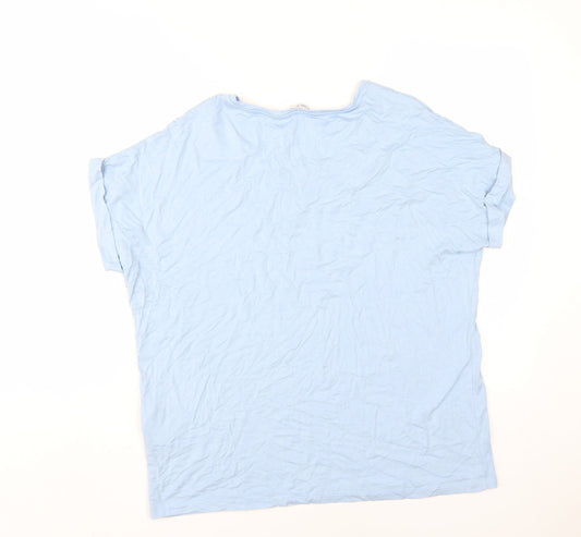 Womens UK Size L Only Blue Basic T-Shirt