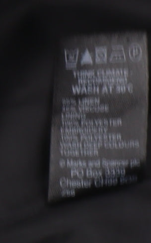 Marks & Spencer Women's Black A-Line Floral Skirt, Size 10