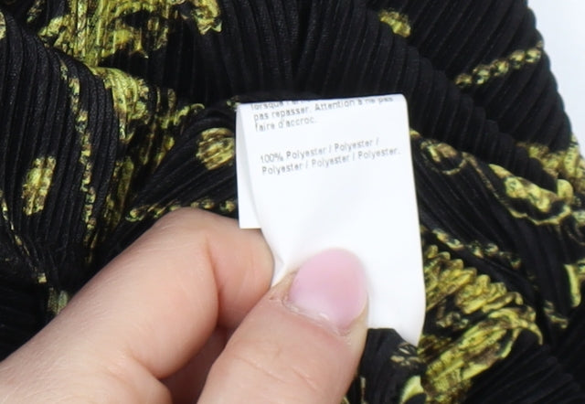 River Island Women's Black Wide-Leg Trousers Size 8