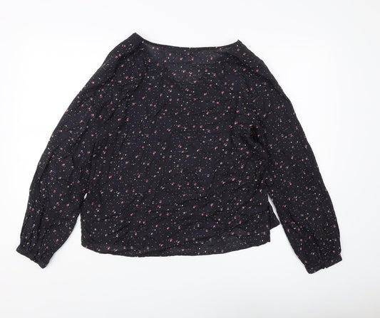 Womens UK Size 10 Principles Black Tunic Blouse