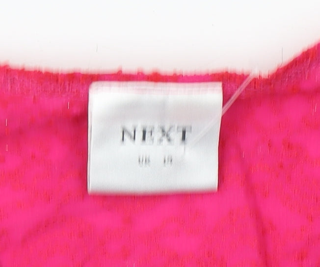 Womens UK Size UK 10 NEXT Pink Basic Blouse