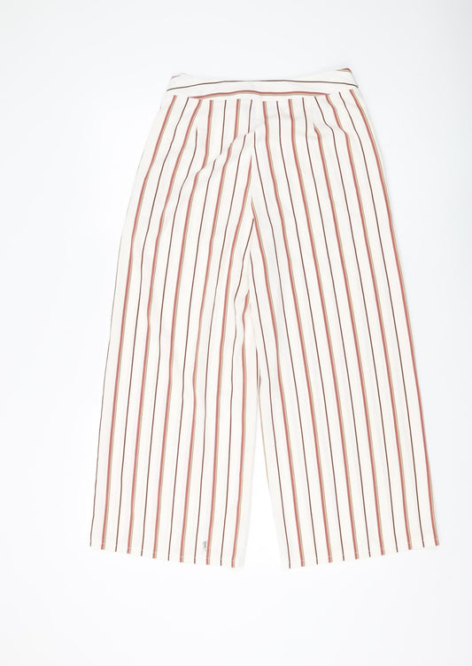 New Look Women's Multicoloured Striped Cropped Trousers