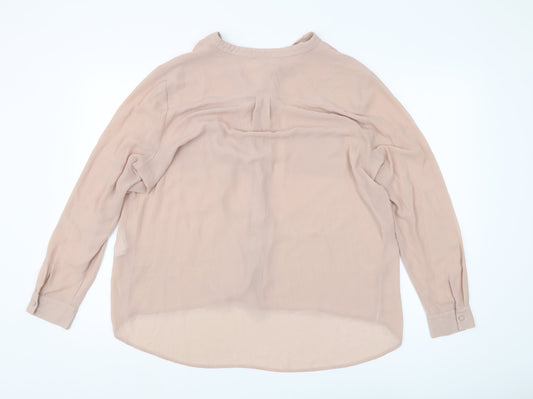 Womens UK Size 18 Warehouse Beige Blouse
