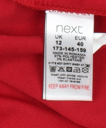 Next Women's Red Size 12 Sheath Dress