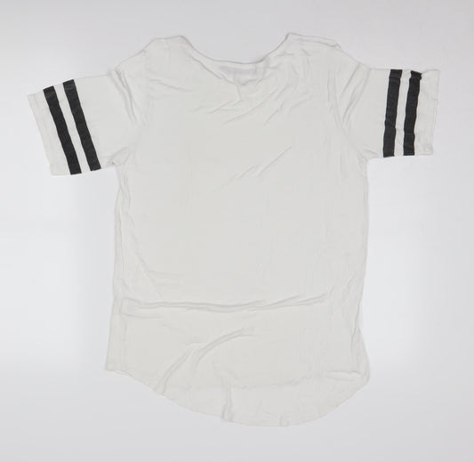 Boohoo Women's White Basic T-Shirt UK 10