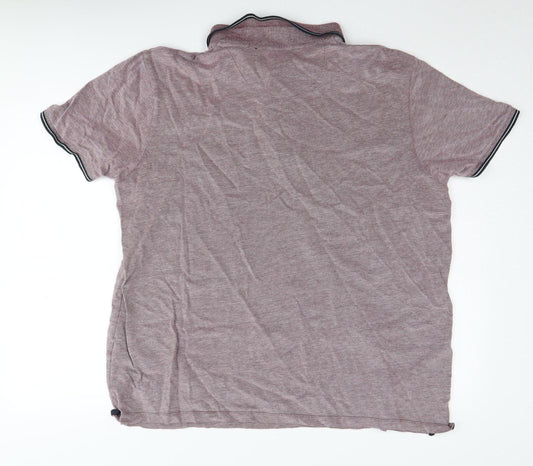 Burton Menswear Men's 2XL Purple Polo Shirt
