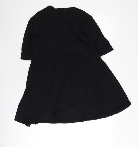 ASOS Women's Black Half Sleeve Dress Size 6