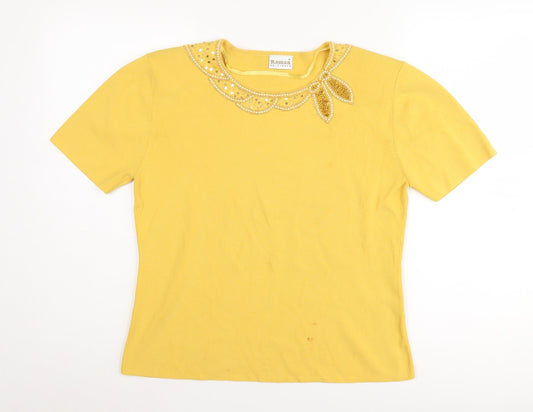 Womens UK Size M Roman Originals Yellow Jumper