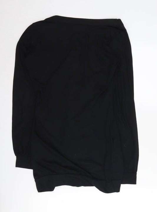 Miss Selfridge Women's Black Buttoned Cardigan Dress Size 10