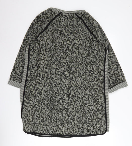 Next Women's Black Dress, Size 18, Herringbone Pattern