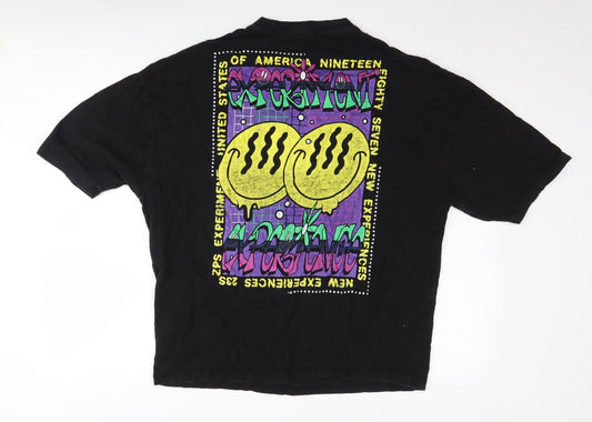 Mens UK Size S ASOS Design Black T-Shirt