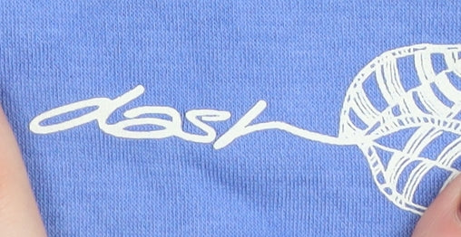 Womens UK Size 10 DASH Blue Basic T-Shirt