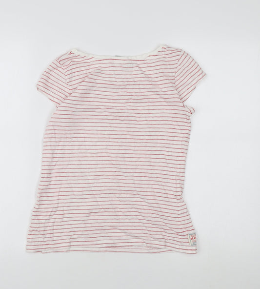 Womens UK Size 8 Brakeburn Red Basic T-Shirt