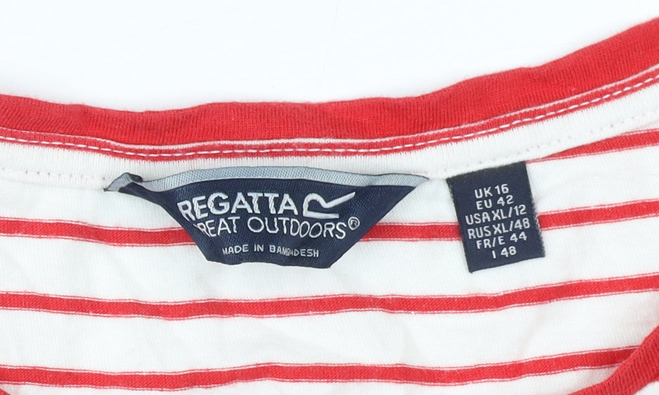 Womens UK Size 16 Regatta Red T-Shirt
