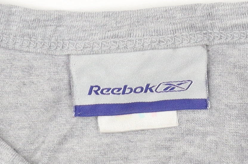 Womens UK Size 12 Reebok Grey Basic T-Shirt