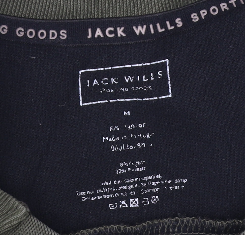 Mens UK Size M Jack Wills Green Pullover Sweatshirt