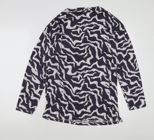 Marks and Spencer Women's Black Animal Print T-Shirt