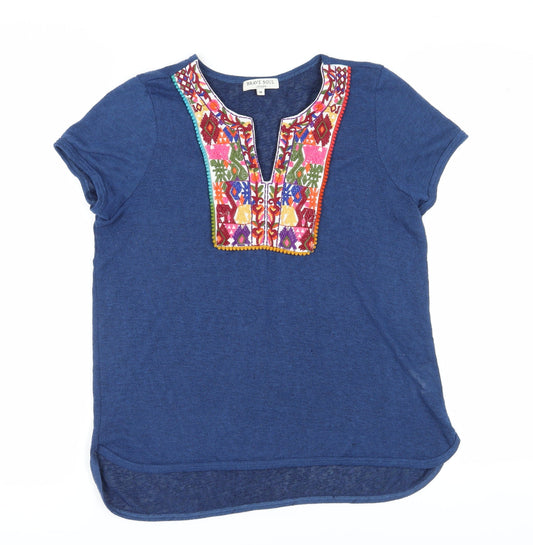 Womens UK Size M Brave Soul Blue T-Shirt