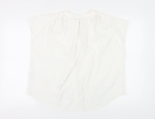 Womens UK Size 18 Soon Ivory Basic Blouse