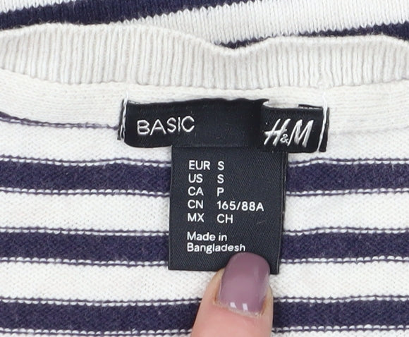 Womens UK Size S H&M Multicoloured Pullover Jumper