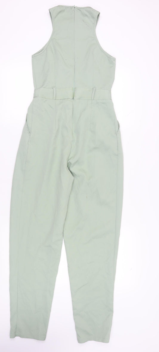 Pretty Little Thing Women's Green Jumpsuit Size 8