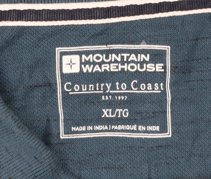 Mountain Warehouse Men’s Blue XL Polo Shirt