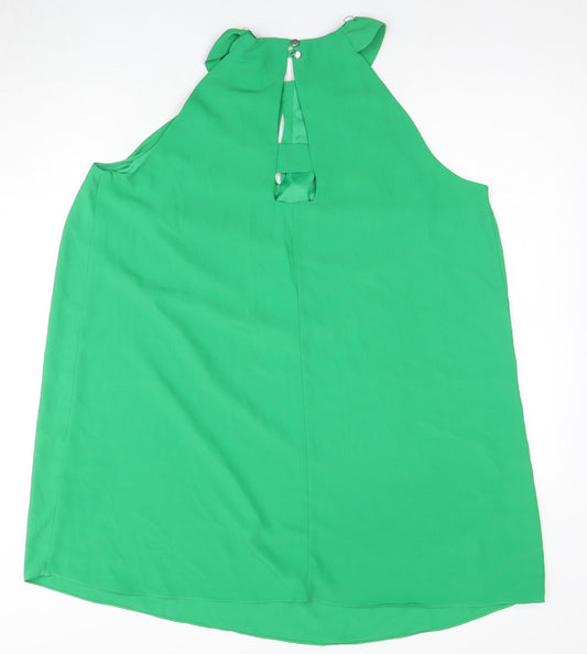 Red Herring Women's Green Sleeveless Swing Dress
