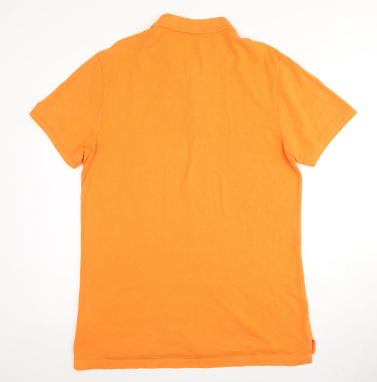 Gap Men's Orange Slim Fit Polo Shirt L