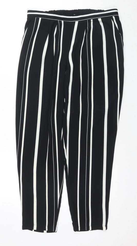 Womens UK Size 14 Wallis Regular Fit Jogger Black Trousers
