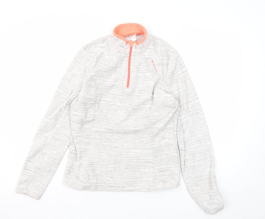 Womens UK Size 12 DECATHLON Grey Pullover Sweatshirt