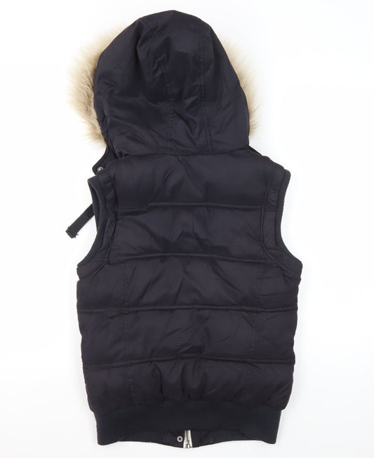 Womens UK Size 10 New Look Black Puffer Jacket