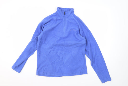 Additional front view of Craghoppers Women's Blue 1/2 Zip Fleece Jacket, size 8