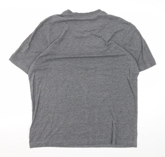 Maine New England Men's Grey S Cotton Blend T-Shirt