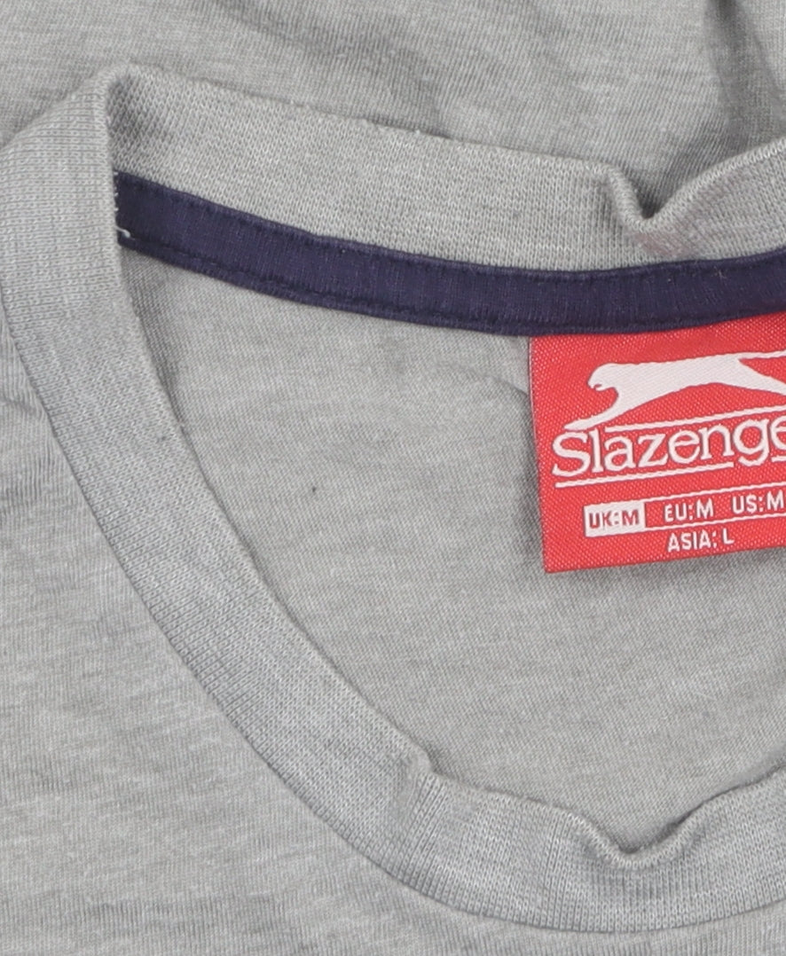 Slazenger Men's Grey Sleeveless T-Shirt Medium