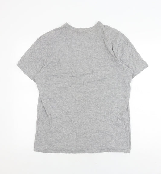 U.S. Polo Assn. Men's Grey Logo T-Shirt, Size L