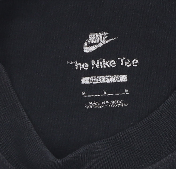 Nike Men's Black Cotton Logo T-Shirt M Casual